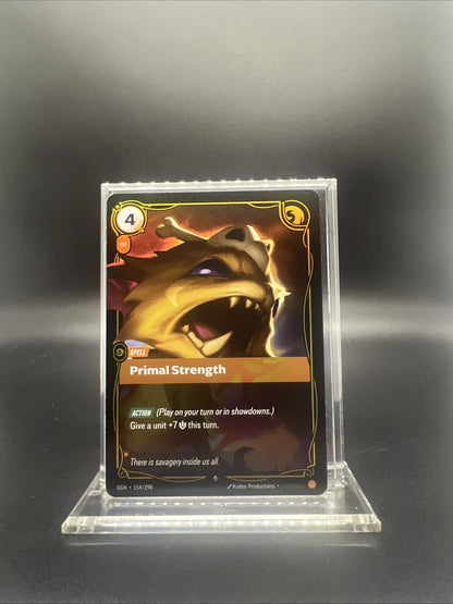 Riftbound Origins Primal Strength Rare Foil 154/298 - NEAR MINT