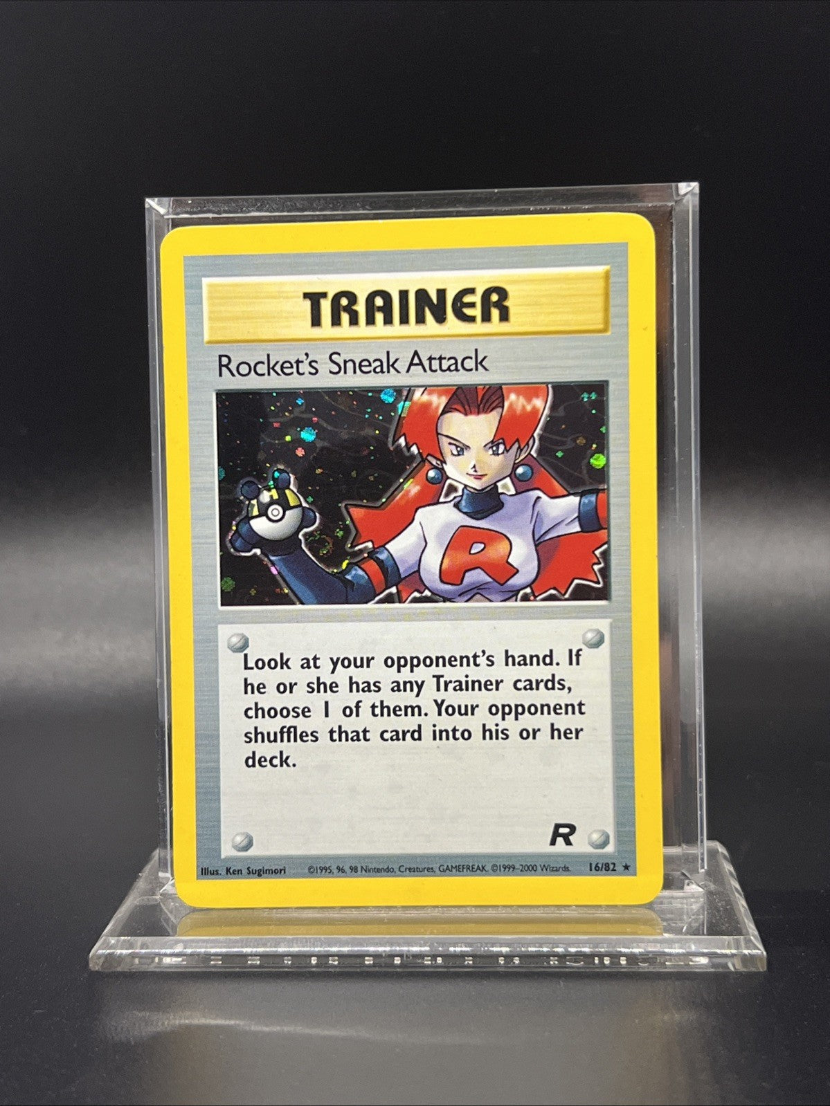 Pokemon Rocket's Sneak Attack 16/82 Team Rocket Holo - MOD PLAY