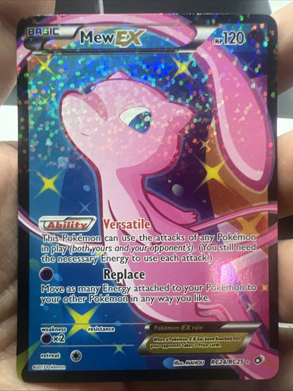 Pokemon Mew EX (Full Art) RC24 Legendary Treasures Radiant Collection LIGHT PLAY
