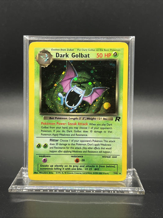Dark Golbat 7/82 Team Rocket Holo MOD PLAY Pokemon