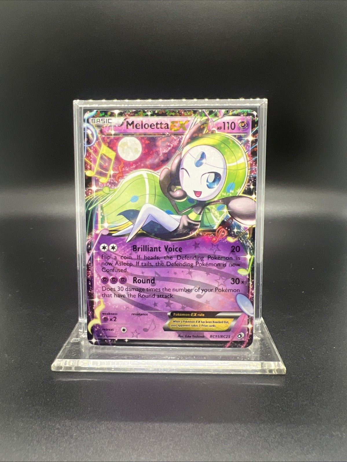 Pokemon Meloetta EX RC11/RC25 Legendary Treasures Radiant Collection - NEAR MINT