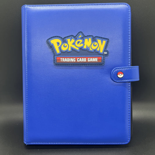 Pokémon Trading Card Game Ultra Pro 4-Pocket Premium Snap Binder Blue