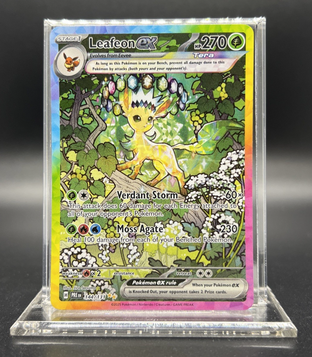 Pokemon Leafeon ex 144/131 Scarlet & Violet SV: Prismatic Evolutions - NEAR MINT