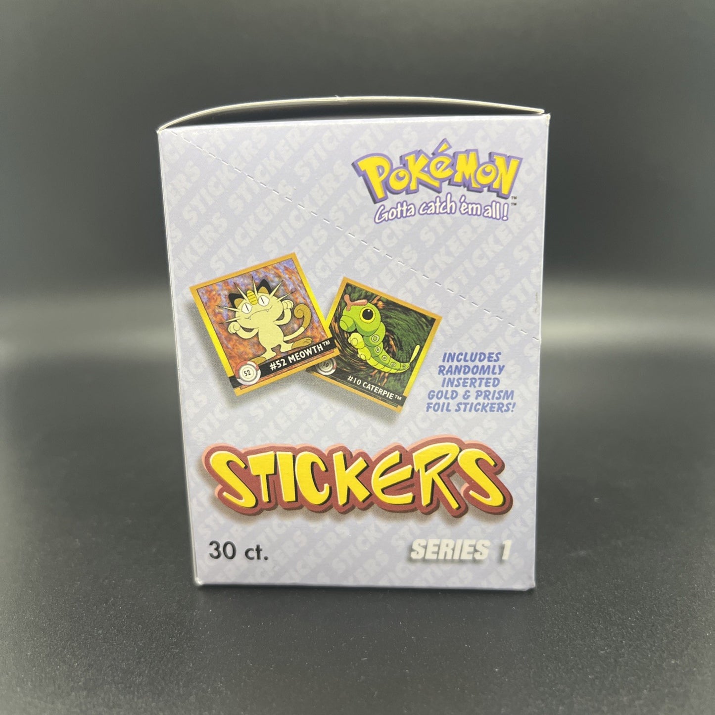 Pokémon 1999 ArtBox Stickers Series 1 Factory Sealed