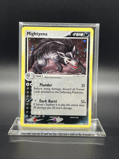 Mightyena 18/108 Power Keepers Cosmos Holo MOD PLAY Pokemon
