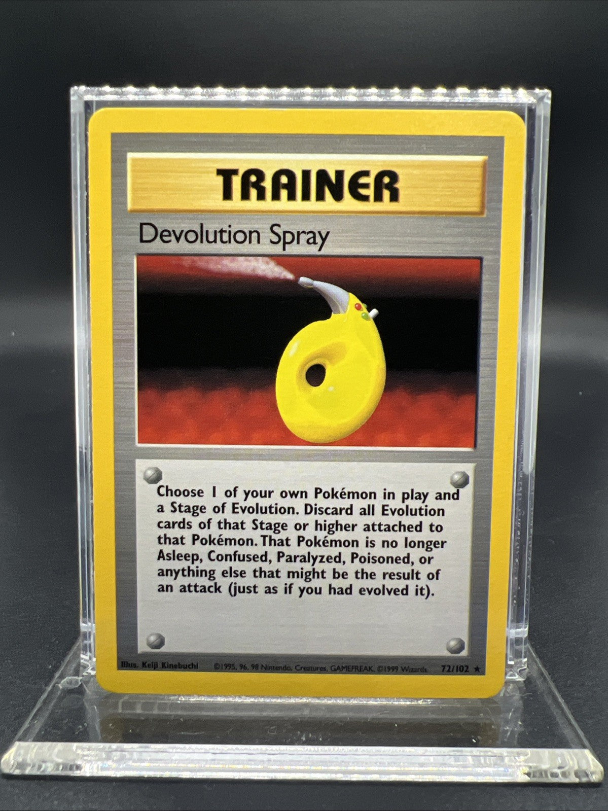 Pokemon Devolution Spray 072/102 Base Set Rare Non Holo - LIGHT PLAY