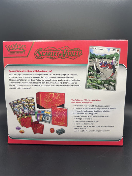 Pokemon Scarlet & Violet Base Set (Koraidon) ETB Elite Trainer Box