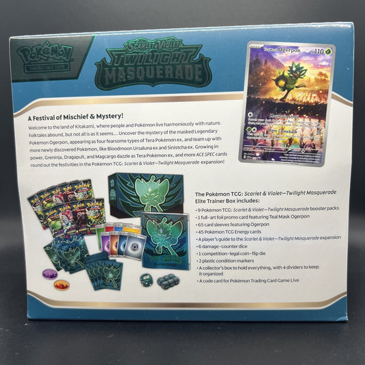 Pokemon Scarlet & Violet Twilight Masquerade ETB Elite Trainer Box