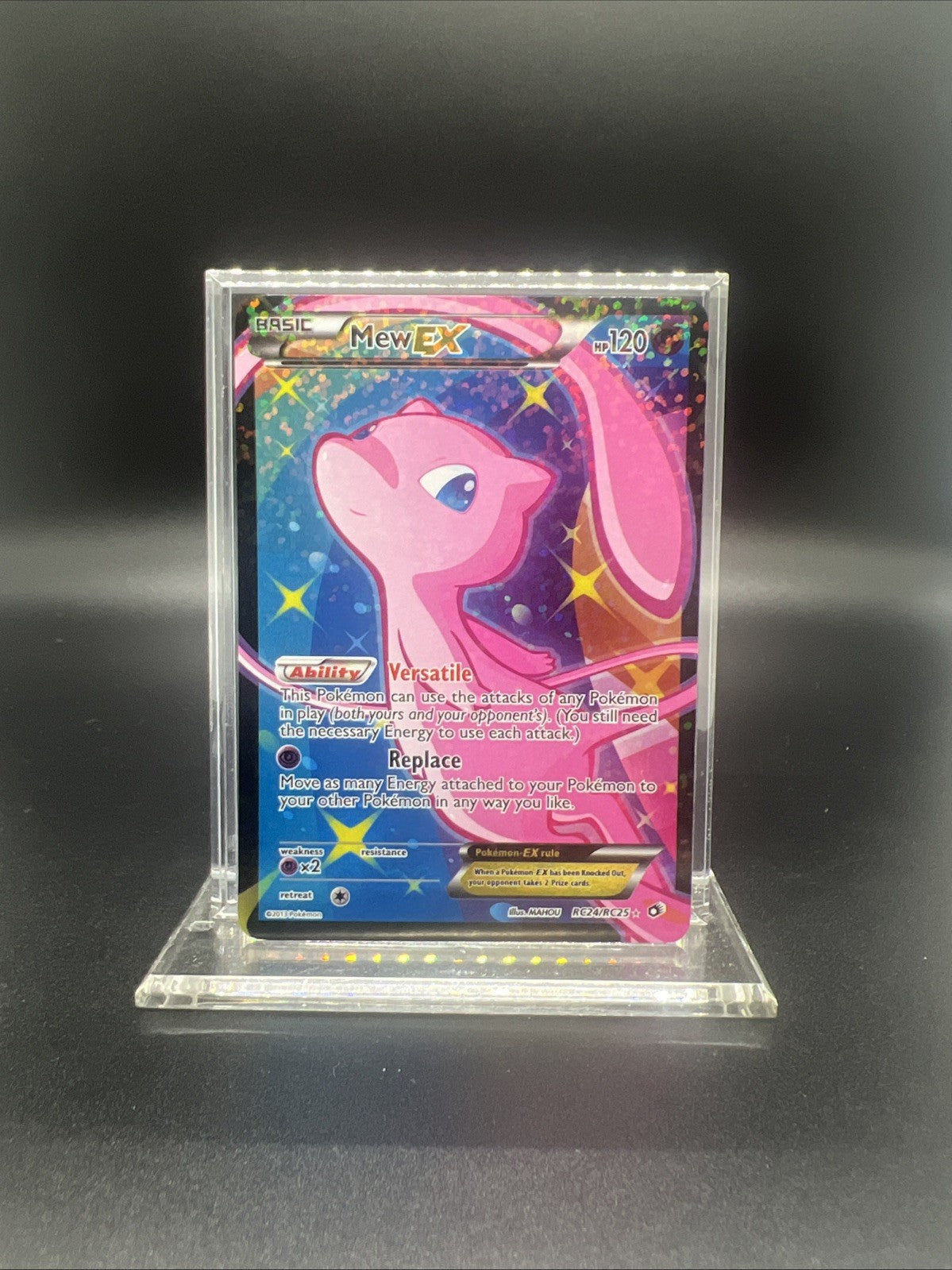 Pokemon Mew EX (Full Art) RC24 Legendary Treasures Radiant Collection LIGHT PLAY