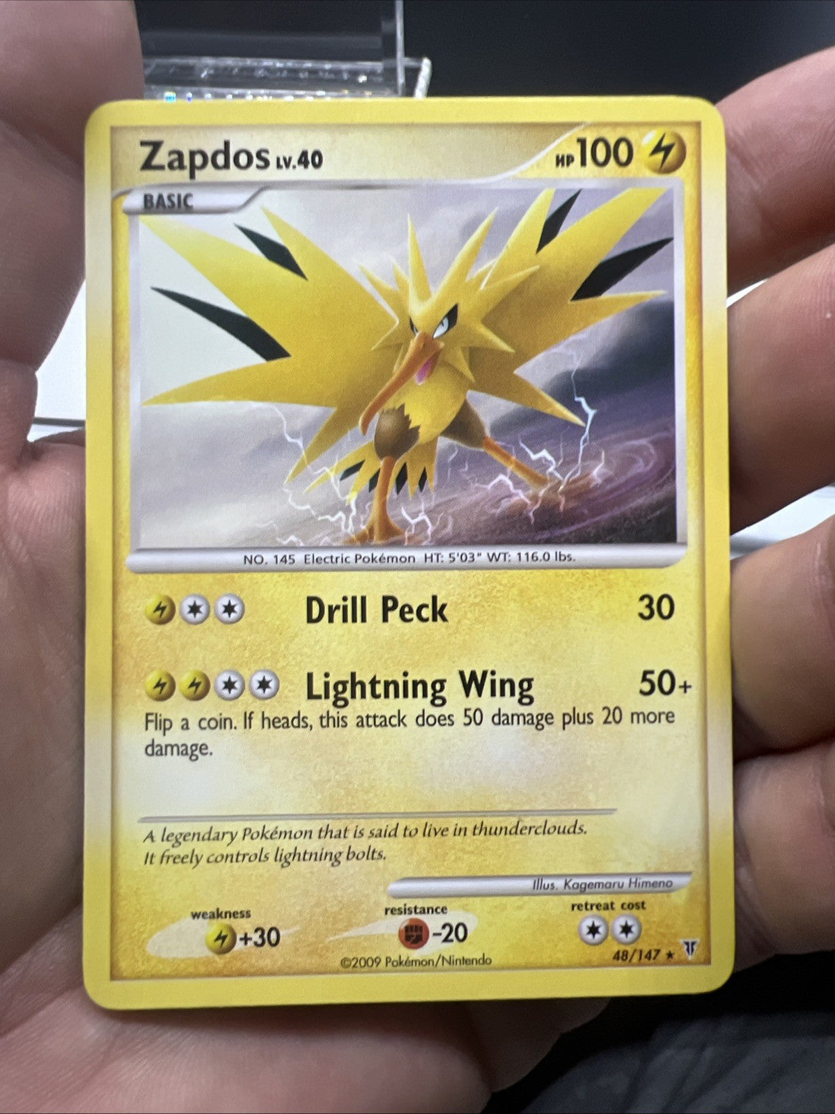 Pokemon Zapdos 48/147 Supreme Victors - NEAR MINT