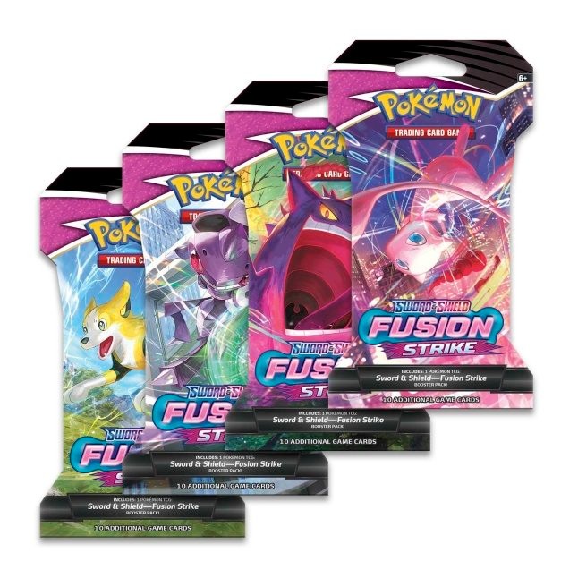 Pokemon Sword & Shield Fusion Strike Sleeved Booster Pack - CHOOSE YOUR ART