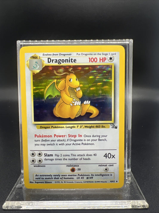 Pokemon Dragonite 4/62 Fossil Holo - MOD PLAY