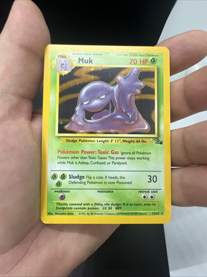 Muk 13/62 Fossil Holo MOD PLAY Pokemon