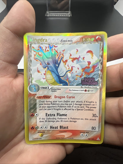 Pokemon Kingdra (Delta Species) 10/110 Holon Phantoms Reverse Holo - HEAVY PLAY