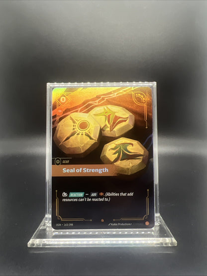 Riftbound Origins Seal of Strength Epic Foil 163/198 - NEAR MINT