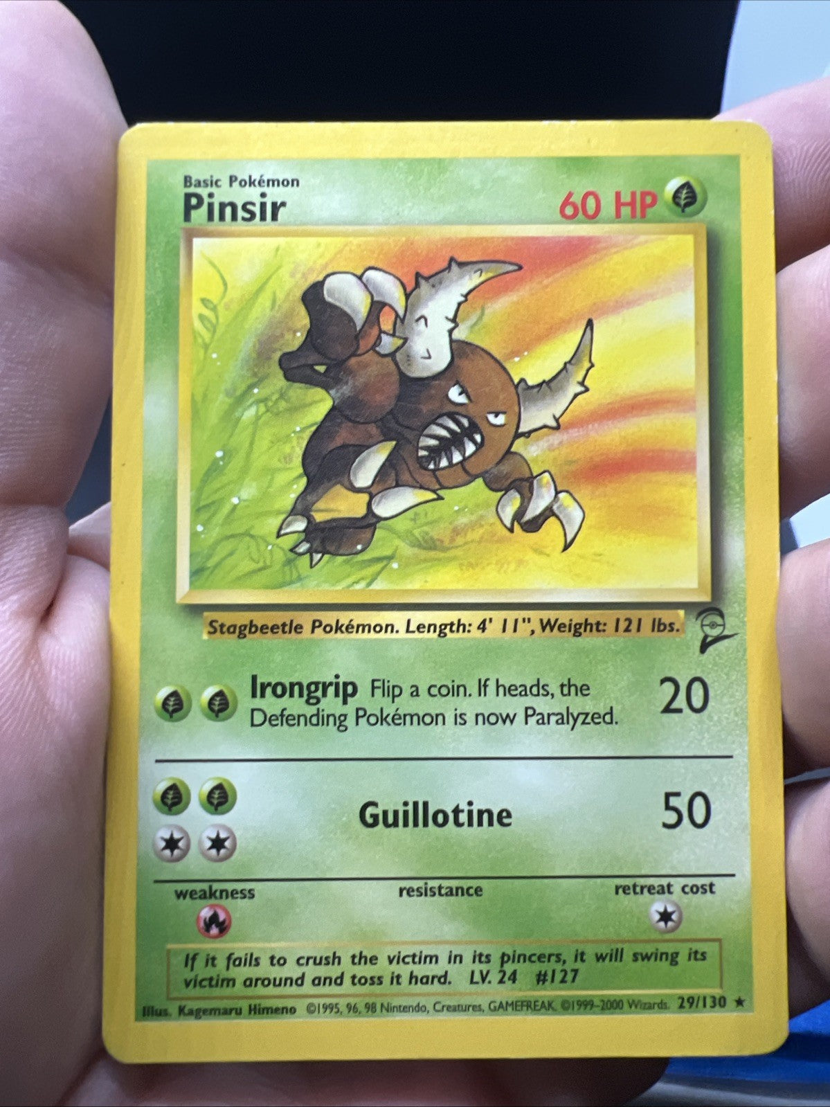 Pokemon Pinsir 029/130 Base Set 2 Rare - MOD PLAY