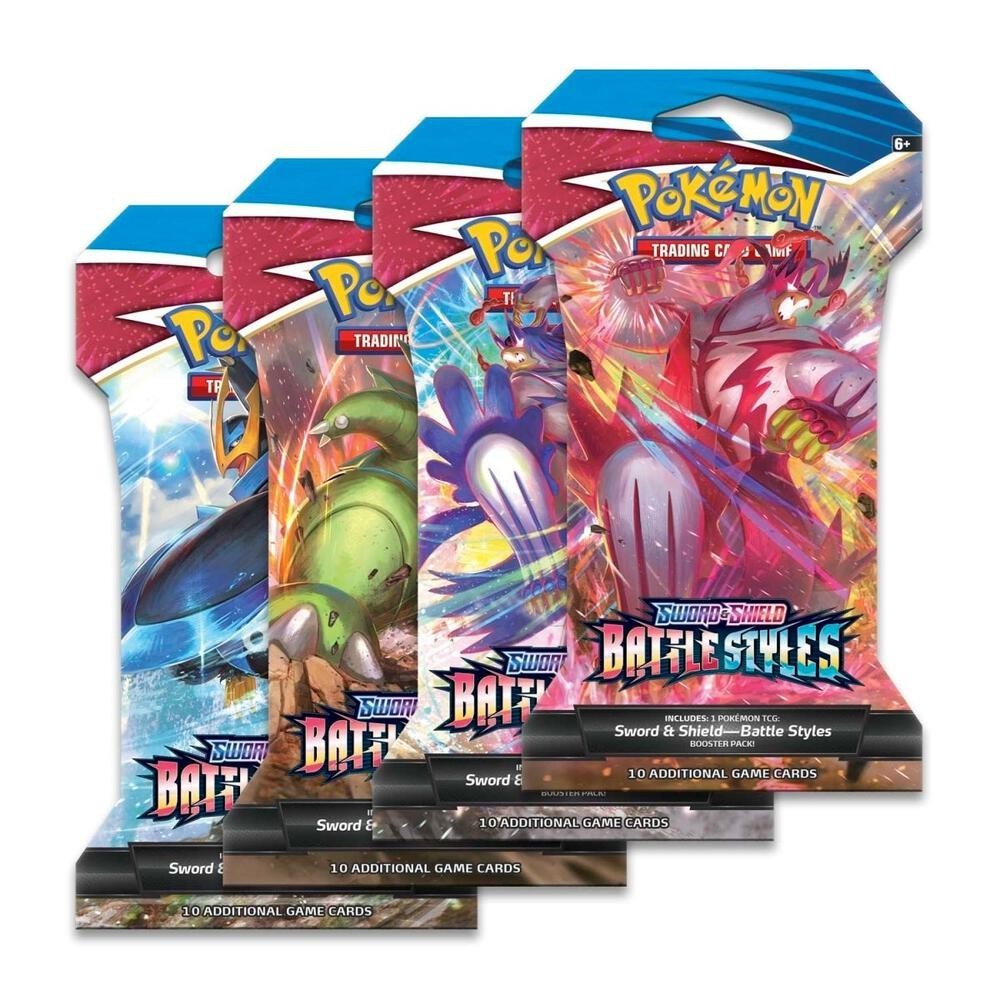 Pokemon Sword & Shield Battle Styles Sleeved Booster Pack - CHOOSE YOUR ART