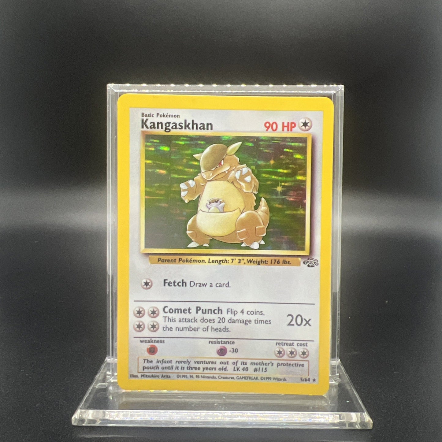 Pokemon Kangaskhan 05/64 Jungle Holo - LIGHT PLAY