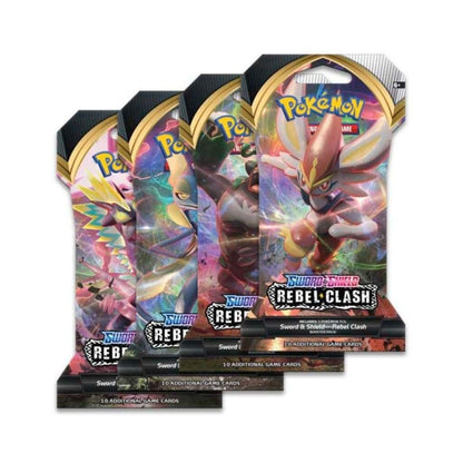 Pokemon Sword & Shield Rebel Clash Sleeved Booster Pack - CHOOSE YOUR ART