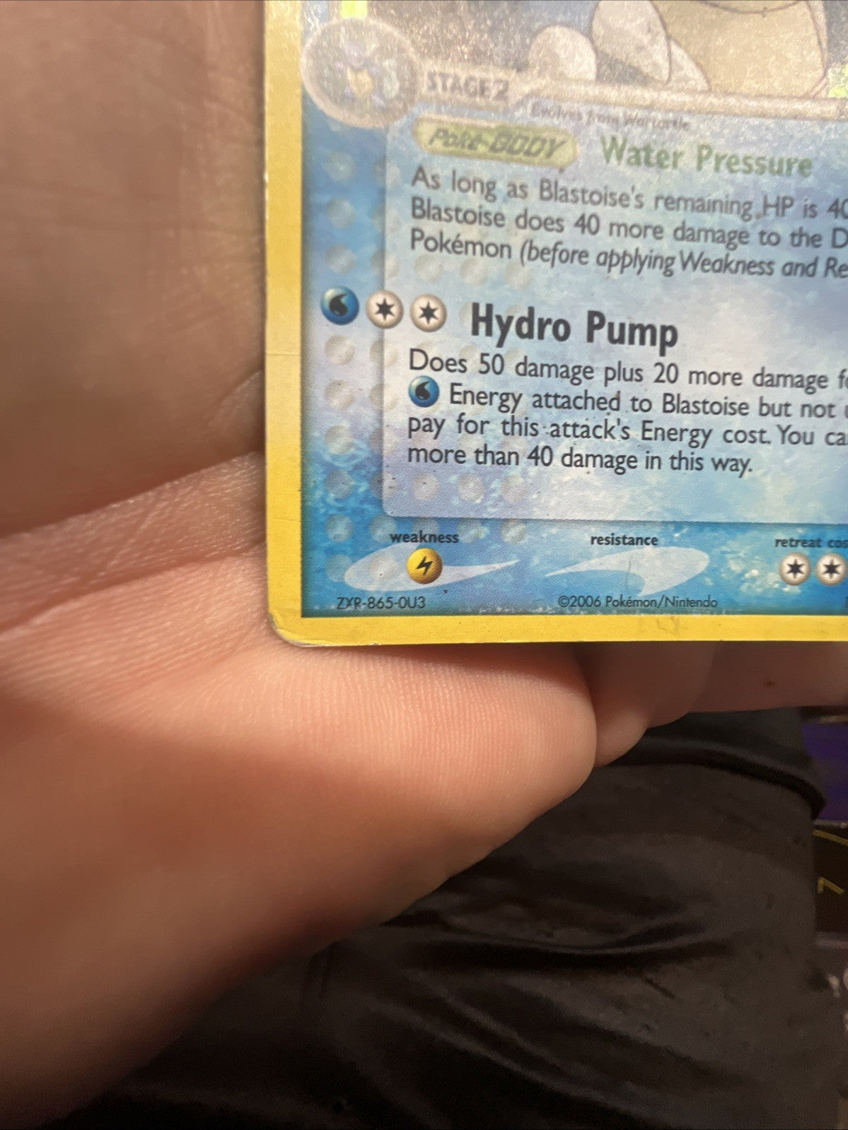 Pokemon Blastoise - (EX Crystal Guardians) 014/100 Holo - HEAVY PLAY