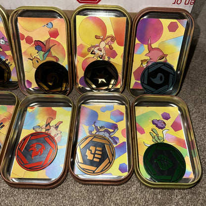 10x Pokemon TCG Scarlet & Violet 151 Mini-Tin set w/ Info Card & Coin NO PACKS