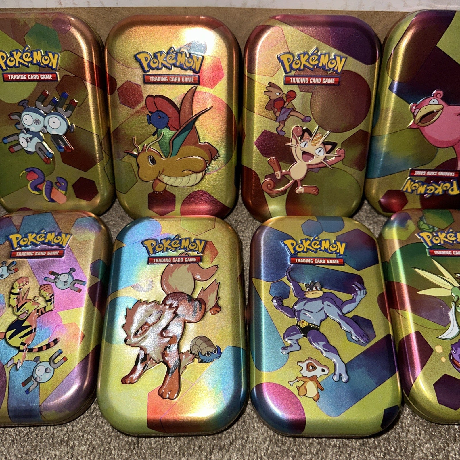10x Pokemon TCG Scarlet & Violet 151 Mini-Tin set w/ Info Card & Coin NO PACKS