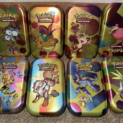 10x Pokemon TCG Scarlet & Violet 151 Mini-Tin set w/ Info Card & Coin NO PACKS