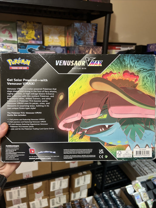 Pokemon TCG Venusaur VMAX Battle Box Sealed
