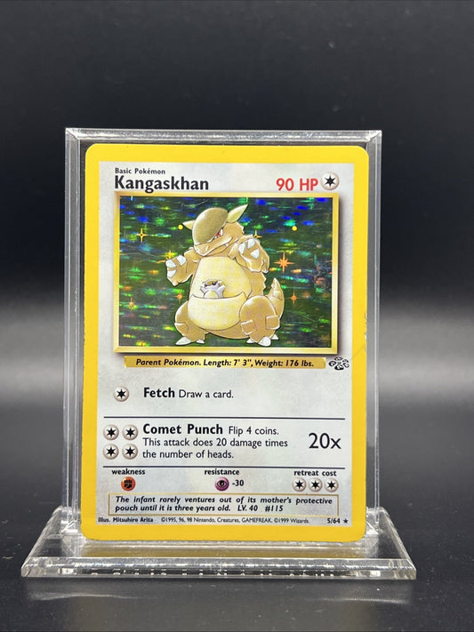 Pokemon Kangaskhan 05/64 – Jungle – Holo Rare – Heavy Play (F)