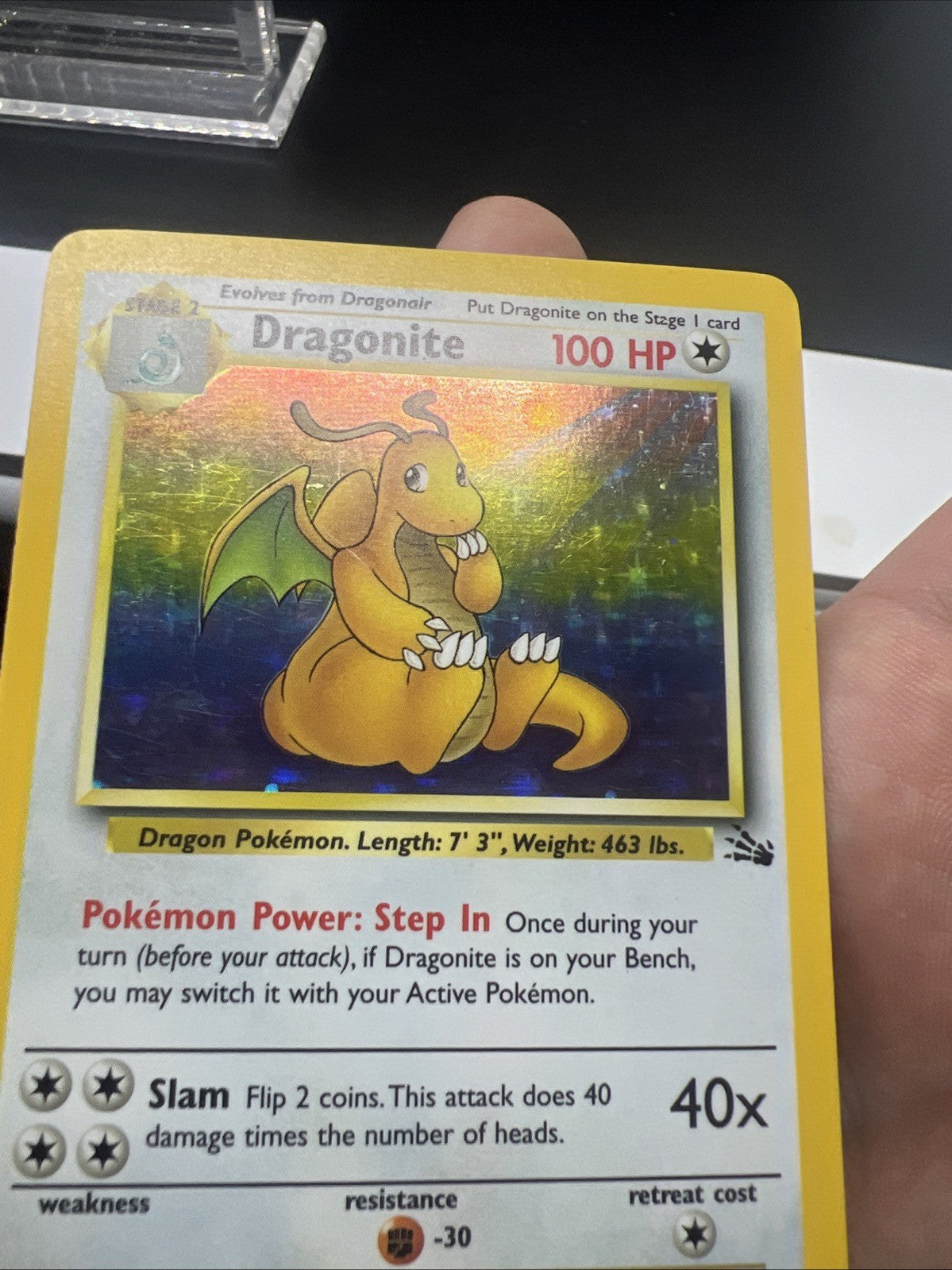Pokemon Dragonite 4/62 Fossil Holo - MOD PLAY