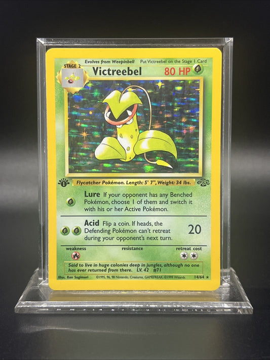Pokemon Victreebel 14/64 Jungle Holo - LIGHT PLAY