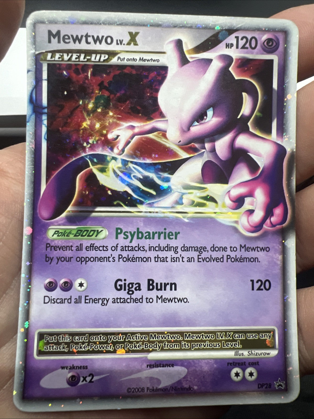 Pokemon Mewtwo LV.X DP28 Diamond and Pearl Promo - MOD PLAY