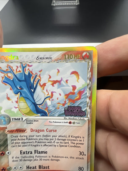 Pokemon Kingdra (Delta Species) 10/110 Holon Phantoms Reverse Holo - HEAVY PLAY