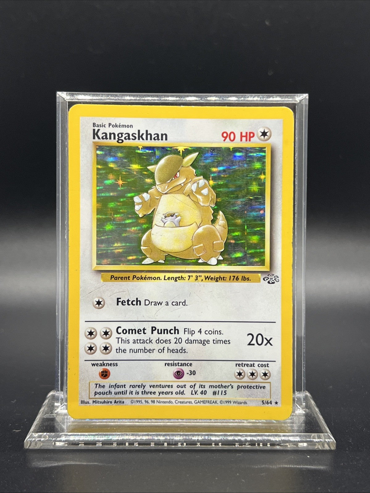 Pokemon Kangaskhan 05/64 – Jungle – Holo Rare – Heavy Play (C)