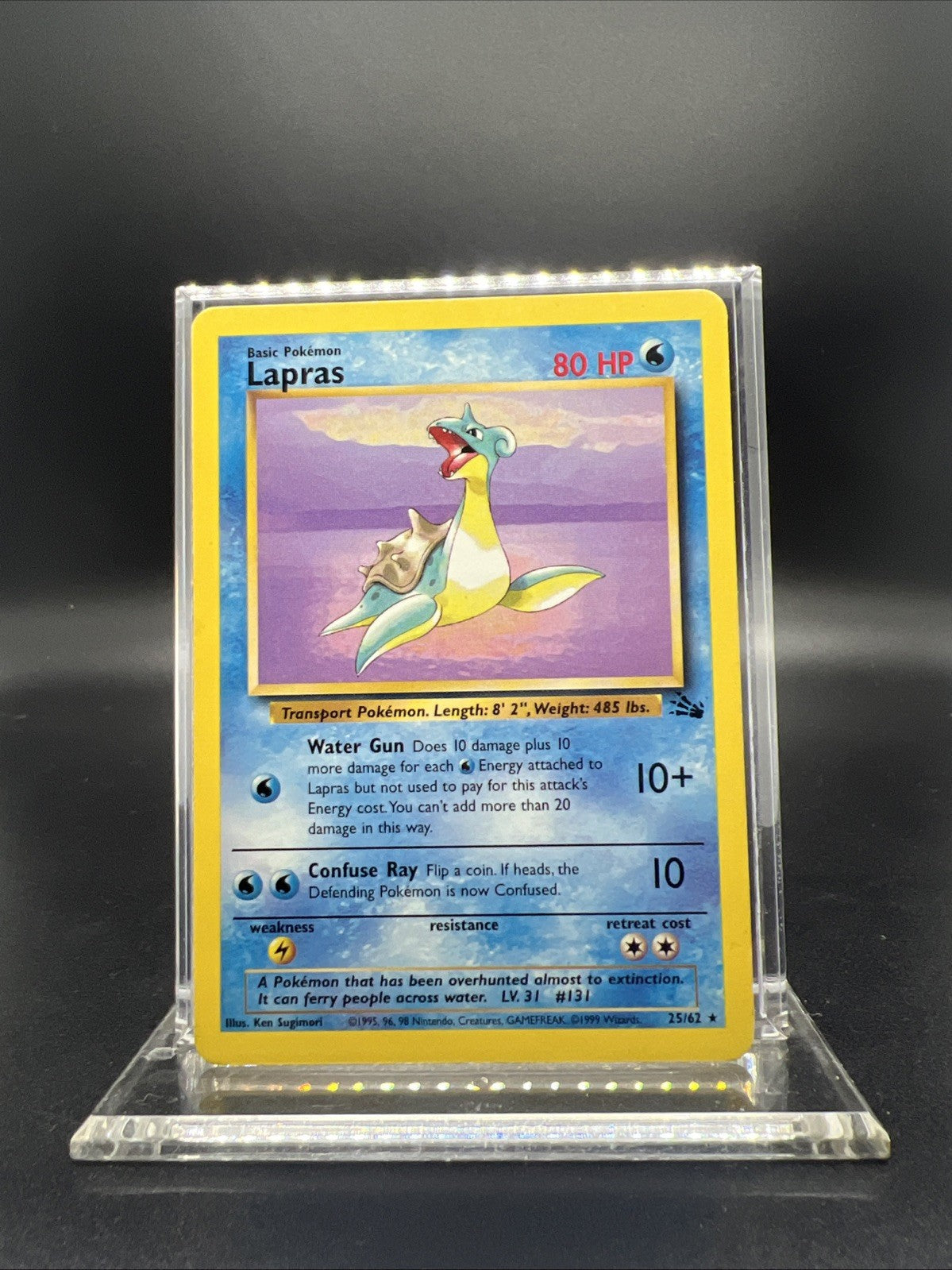 Pokemon Lapras 25/62 Fossil Rare Non Holo - MOD PLAY
