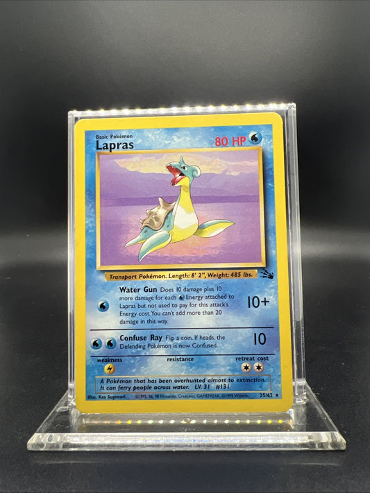 Pokemon Lapras 25/62 Fossil Rare Non Holo - MOD PLAY