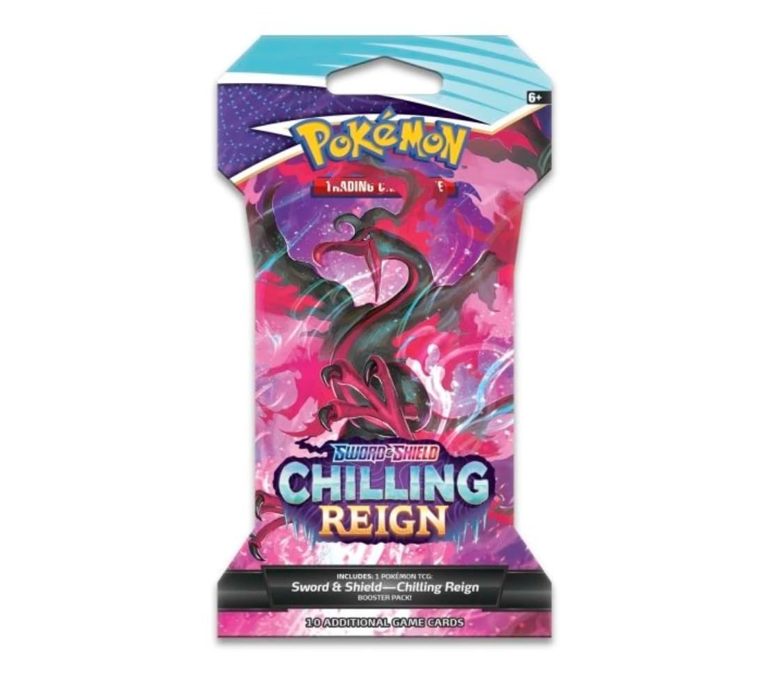 Pokemon Sword & Shield Chilling Reign Sleeved Booster Pack - CHOOSE YOUR ART