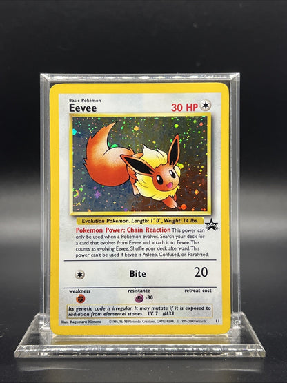 Eevee 11/53 – WOTC Promo – Holo – Heavy Play - Pokemon