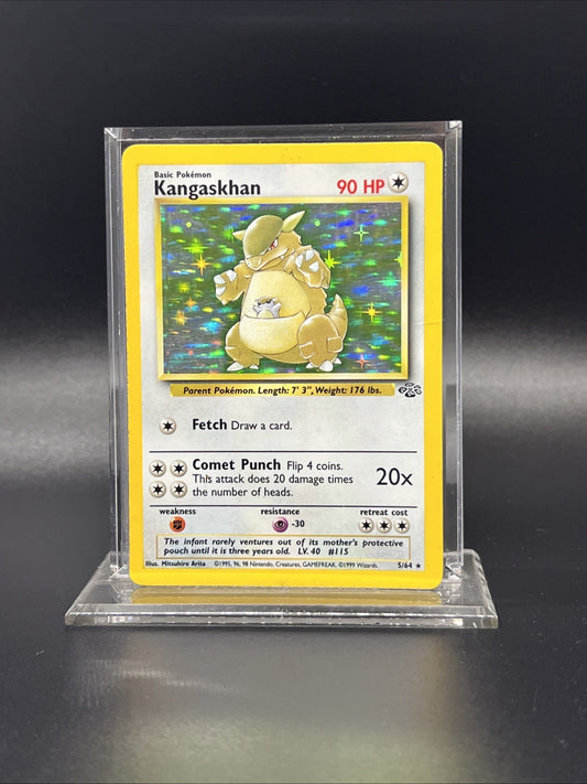 Pokemon Kangaskhan 05/64 Jungle Holo - HEAVY PLAY