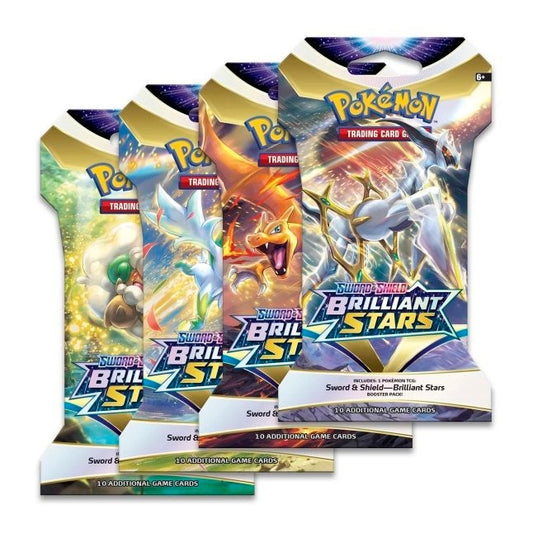 Pokemon Sword & Shield Brilliant Stars Sleeved Booster Pack - CHOOSE YOUR ART