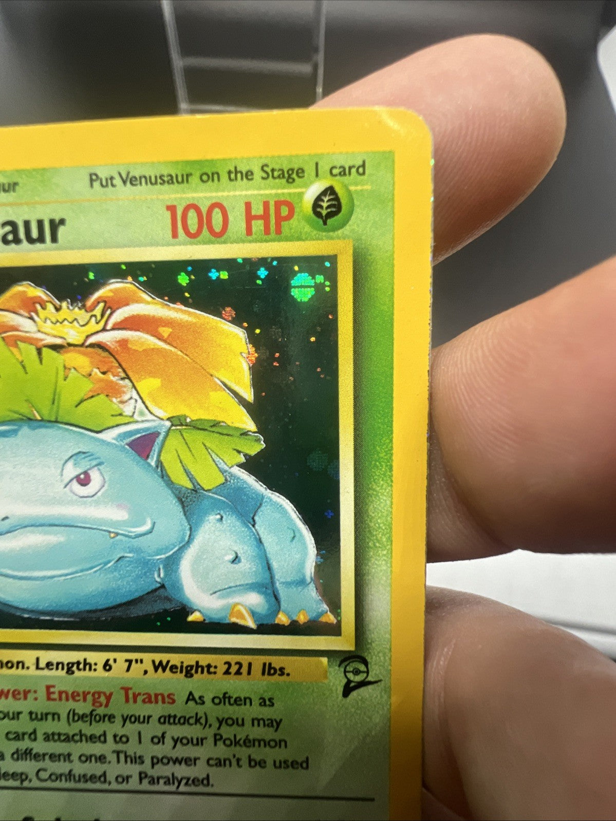 Pokemon Venusaur 018/130 – Base Set 2 – Holo Rare – Moderate Play