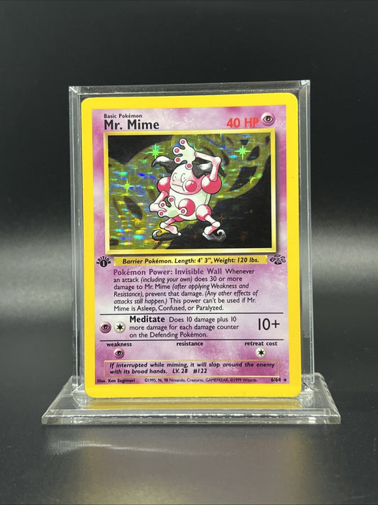 Pokemon Mr. Mime 1st Edition  06/64 Jungle Holo - MOD PLAY