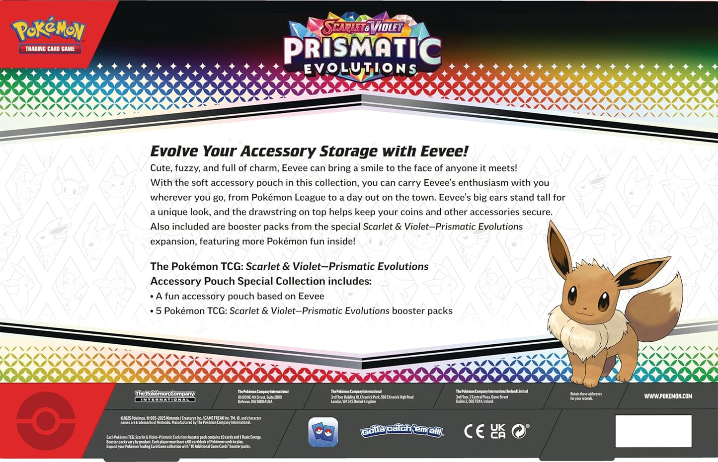 Prismatic Evolutions Eevee Pouch