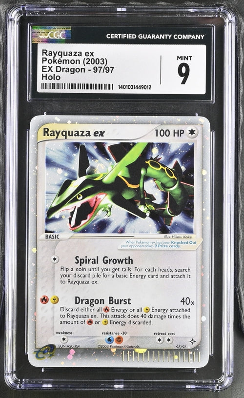 CGC 9 Rayquaza ex #97 Ex Dragon