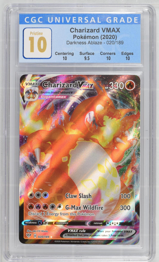 CGC Pristine 10 Charizard VMAX #020