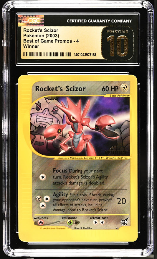 CGC Pristine 10 Rocket's Scizor Winner #4