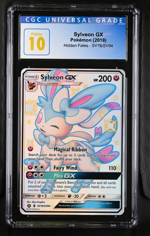 CGC Pristine 10 Sylveon GX #SV76 Hidden Hates