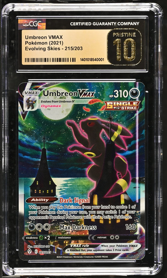CGC Pristine 10 Umbreon VMAX #215