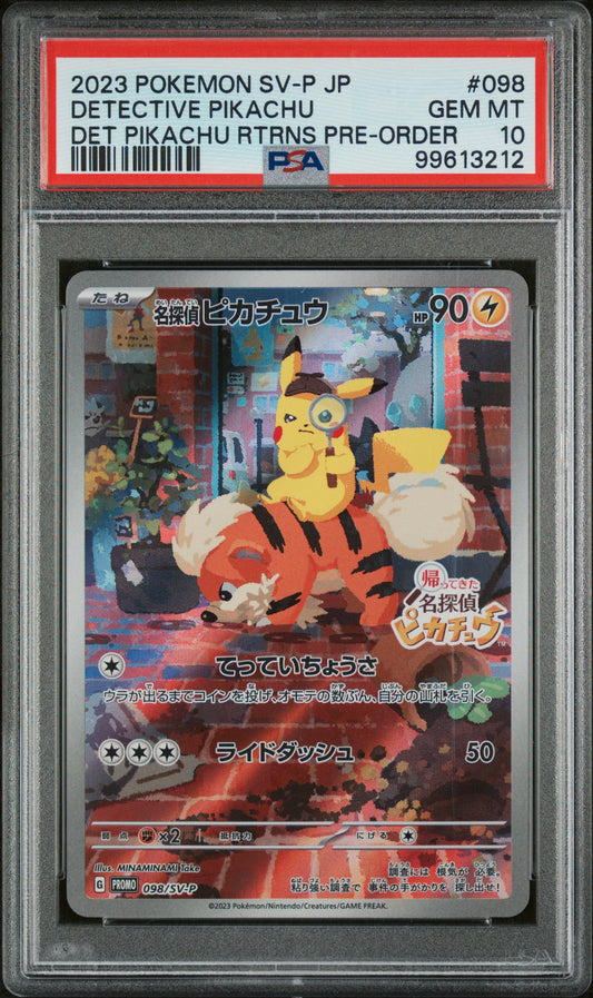 PSA 10 Detective Pikachu #098