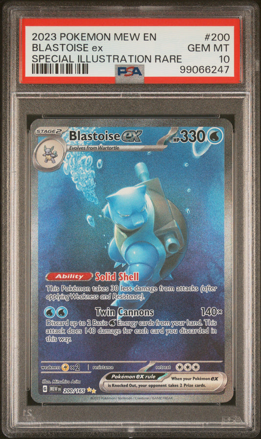 PSA 10 Blastoise ex #200 151 English